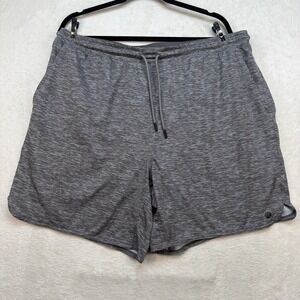 Rhoback Lined Performance Shorts XXL Gray‎ Stretch Athletic Training Running